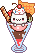 nyanko cat in an ice cream sundae