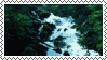 animated waterfall in a forest.