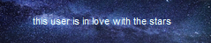 this user is in love with the stars.